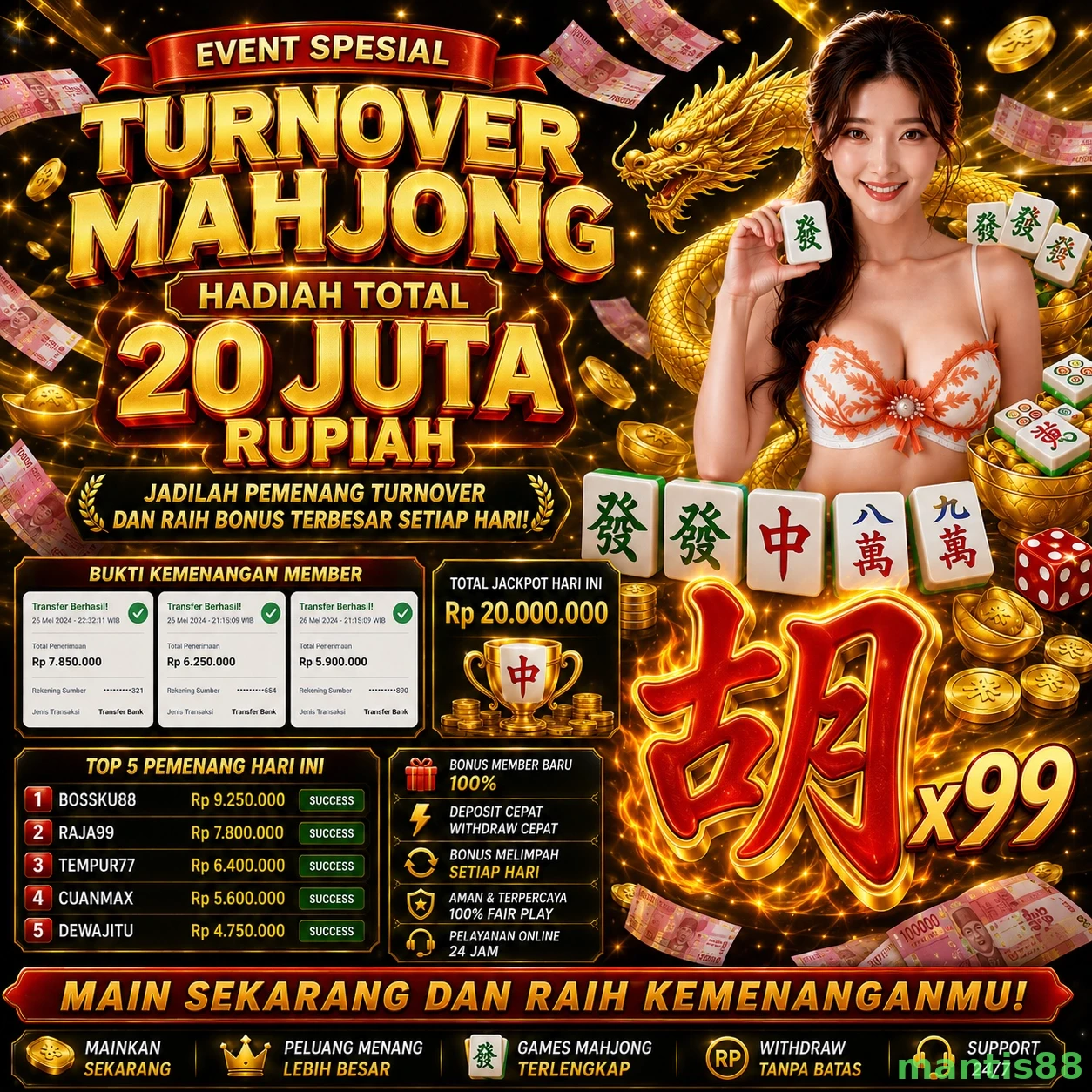 mantis88 Platform Game Terpercaya untuk Pemain Indonesia